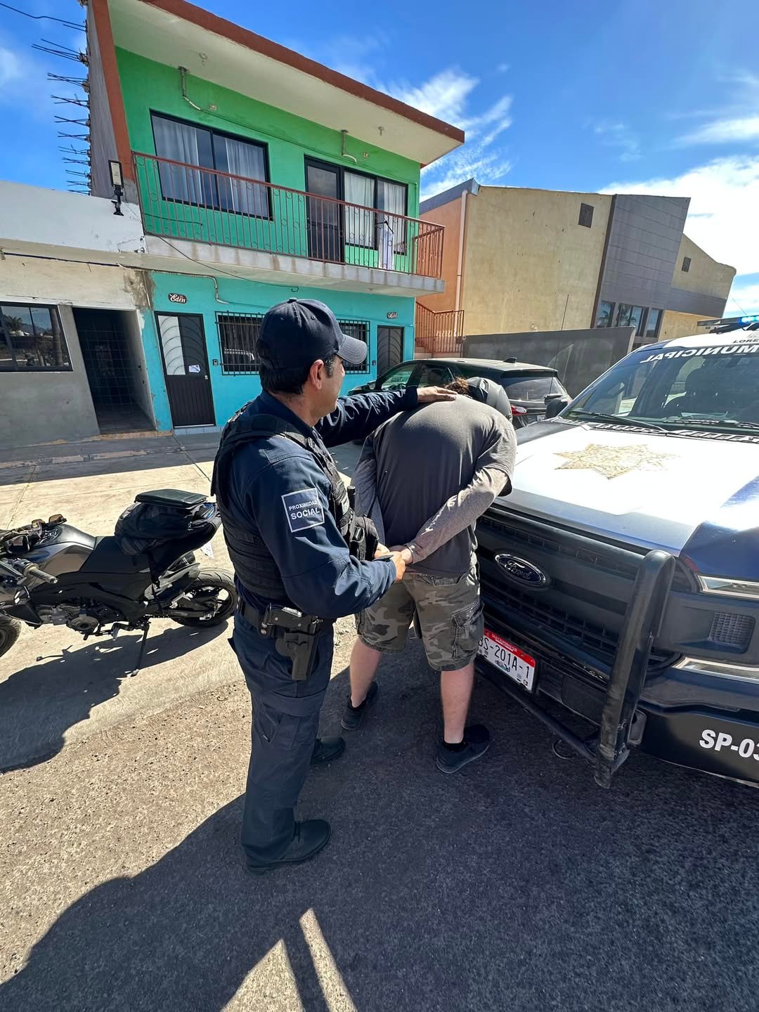 Don’t do wheelies through Laredo Baja! Yeah, you gotta text Gaby